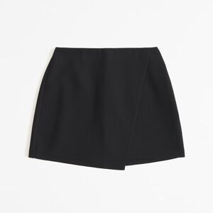 Abercrombie & Fitch Scarlett Wrap Mini Skort - Black